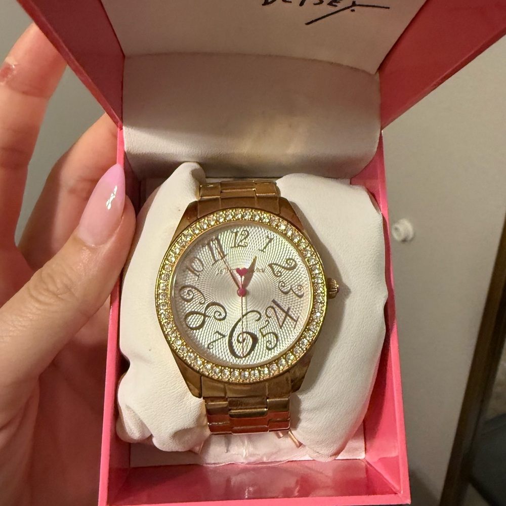 Gold Women's Watch Betsy Johnson Designer